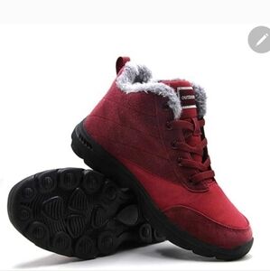 BomKinta Women's Snow Boots Keep Warm Anti-Slip Soft Sole Warm Fur Lined